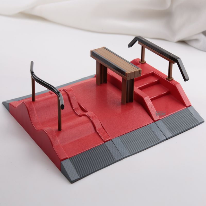 DIY Finger Skateboard Park Professional Finger Skatepark Ramp for Tech Deck Scene Combination Set Kids IndoorToy Birthday Gift