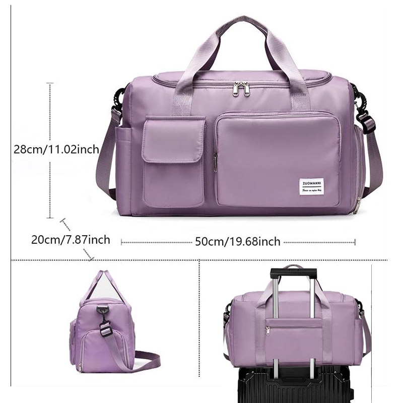 Reisetasche Weekender mit großer Kapazität tragen Reisetaschen mit Schuh fach Sport-Fitness-Taschen für Frauen Umhängetasche