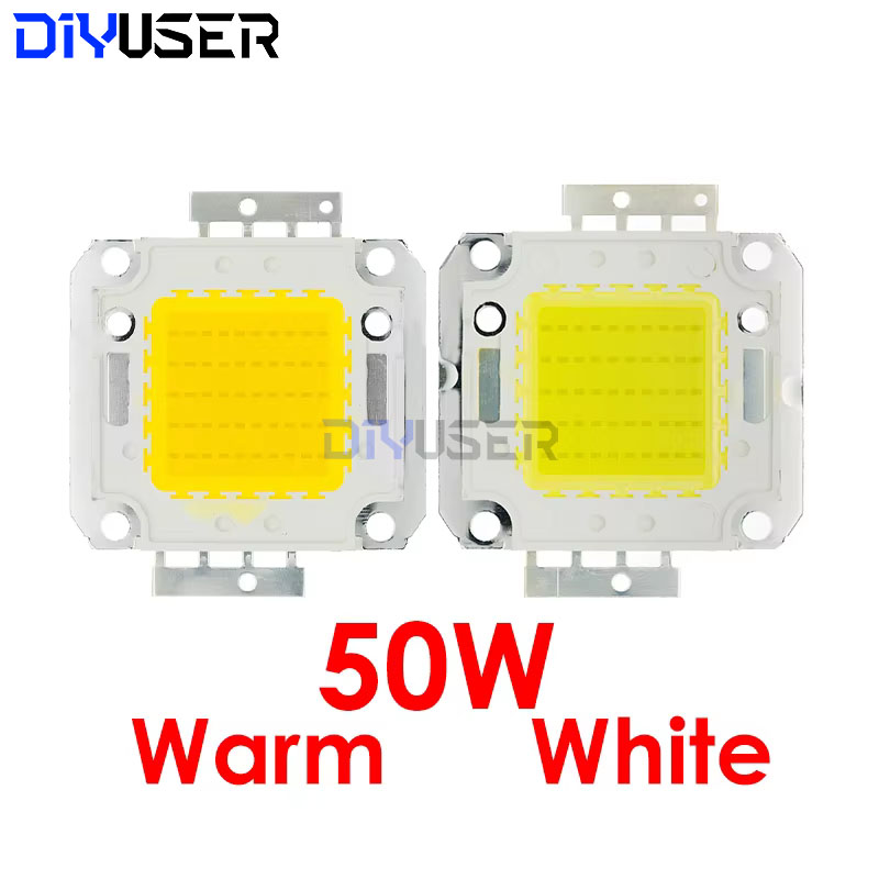 DIYUSER 10W 20W 30W 50W 100W White/Warm white LED CHIP Integrated High Power Lamp Beads 24*44mil 32V-34V 3200K-6500K 600-3000MA
