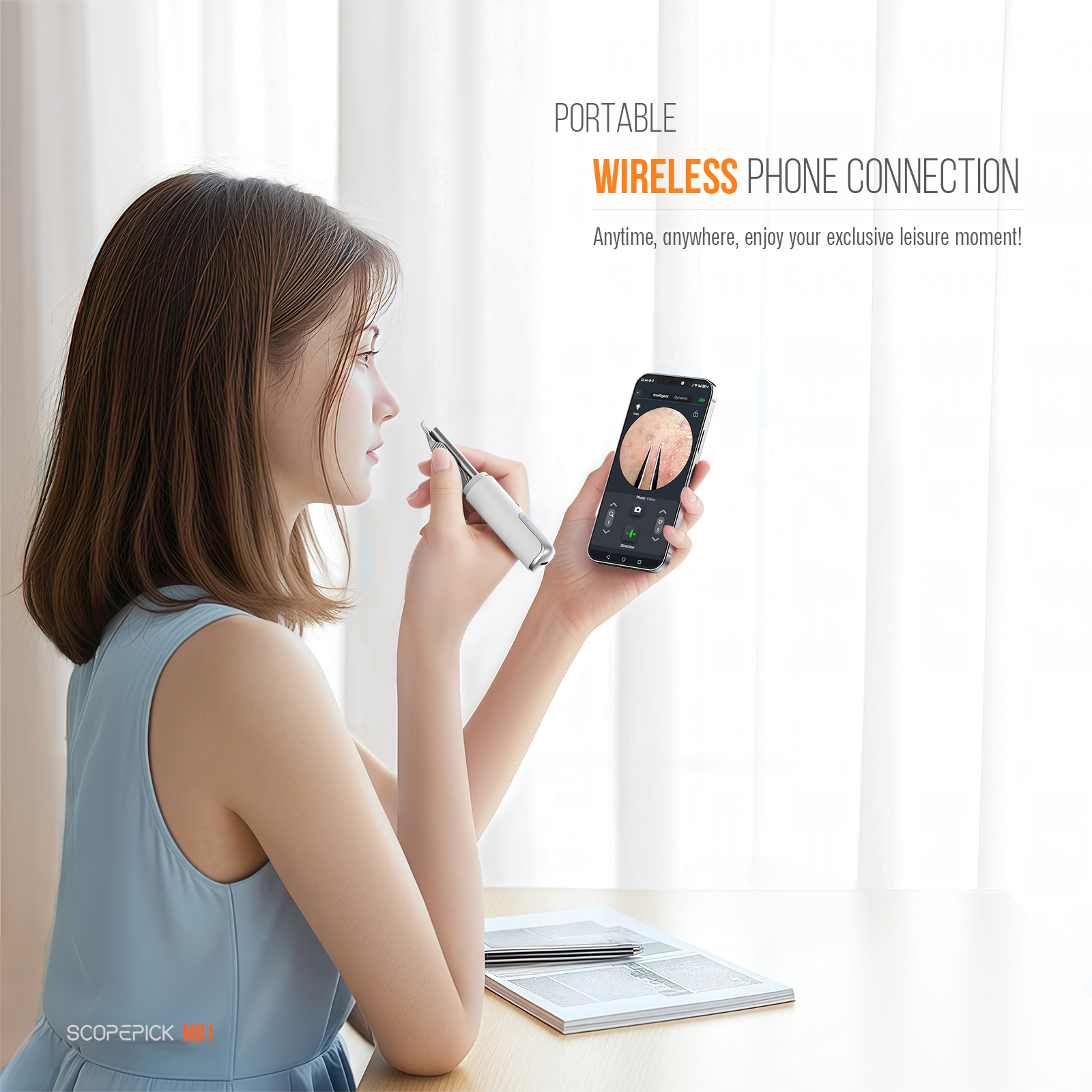 Blackhead,Acne,Pimple Removal Tweezer with 1080p Camera, Ultimate Precision: Tweezer with Camera - Perfect for Delicate Tasks! -