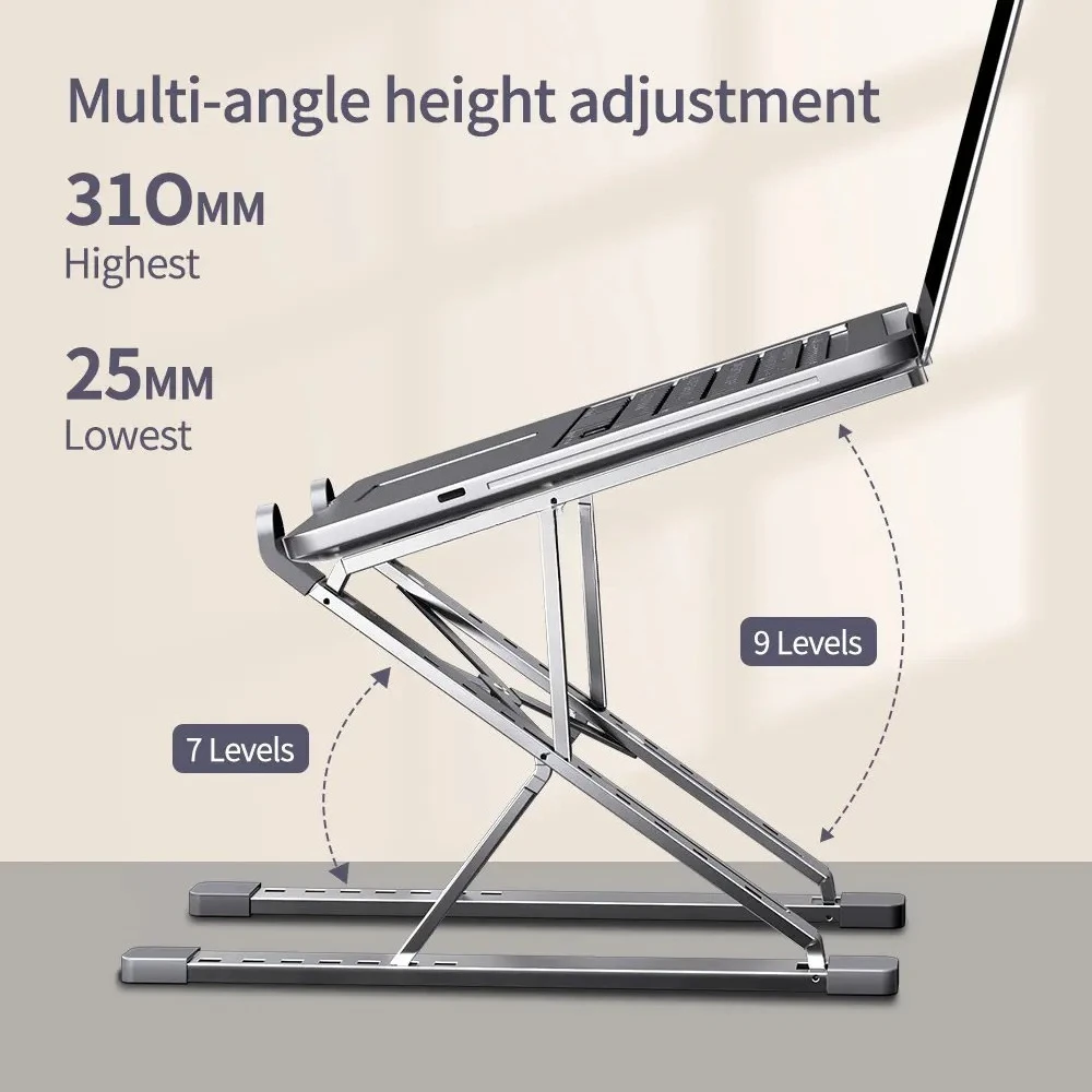 NEW N8 N3 Adjustable Laptop Stand Aluminum for Macbook Tablet Notebook Stand Table Cooling Pad Foldable Laptop Holder