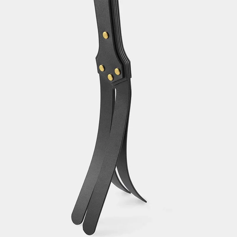 37.5 ซม.2 ชั้นของแท้หนังแส้แส้,Rivet เสริมจับขี่ Crop Party Flogger ขี่ม้า