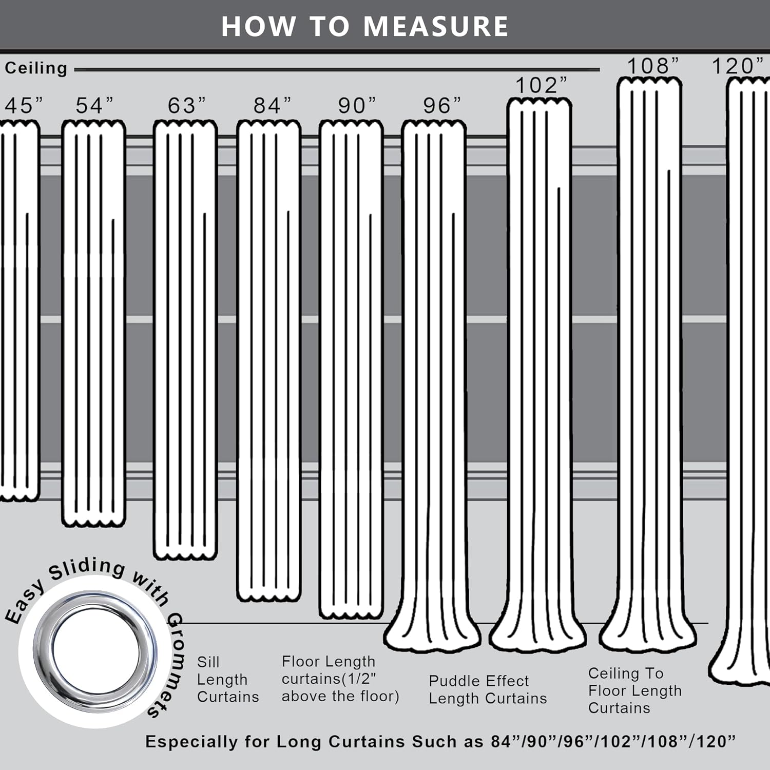 - 2 cortinas opacas crema, blanco roto, beis, de invierno, térmicas, aislantes, 80% opacidad, 132 x 229 cm de largo, para venta