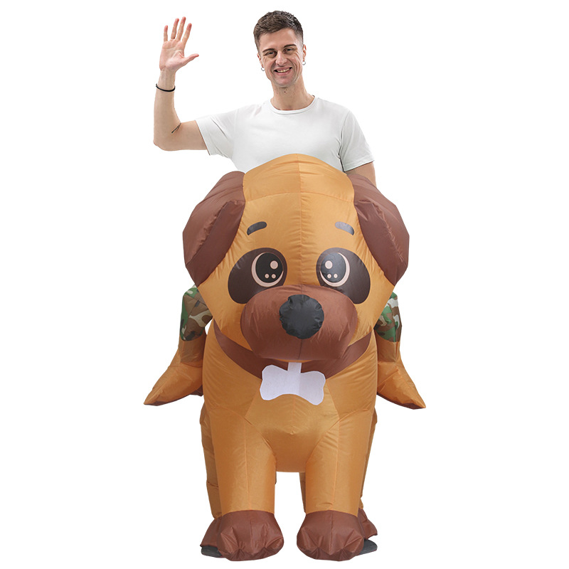 New Funny Pug Inflatable Costume Halloween Party Inflatable Doll Costume Children's Day Party Ride Show Props