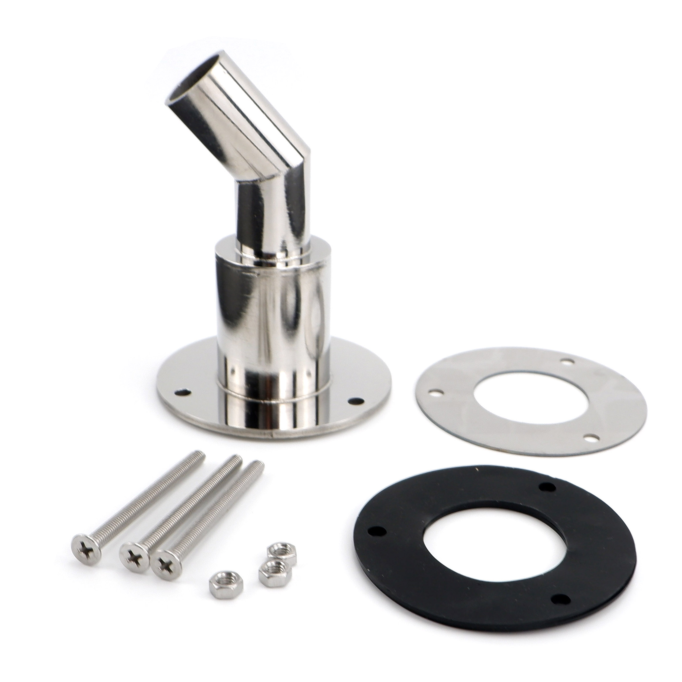 22 ミリメートル/24 ミリメートルステンレス鋼スルーハル排気継手チューブパイプソケットハードウェア部分空気ディーゼルヒーター車ボートトラック