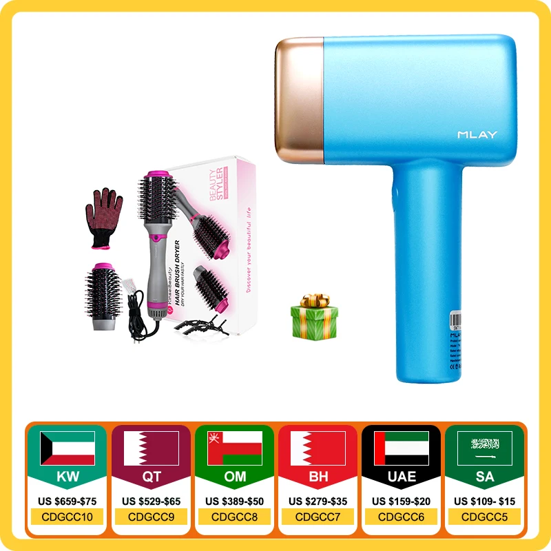 MLAY T14 Laser Hair Removal Ice Cool Painless Permanent Malay IPL Epilator 500000 Flashes Face Body Epilator Depilador a Laser