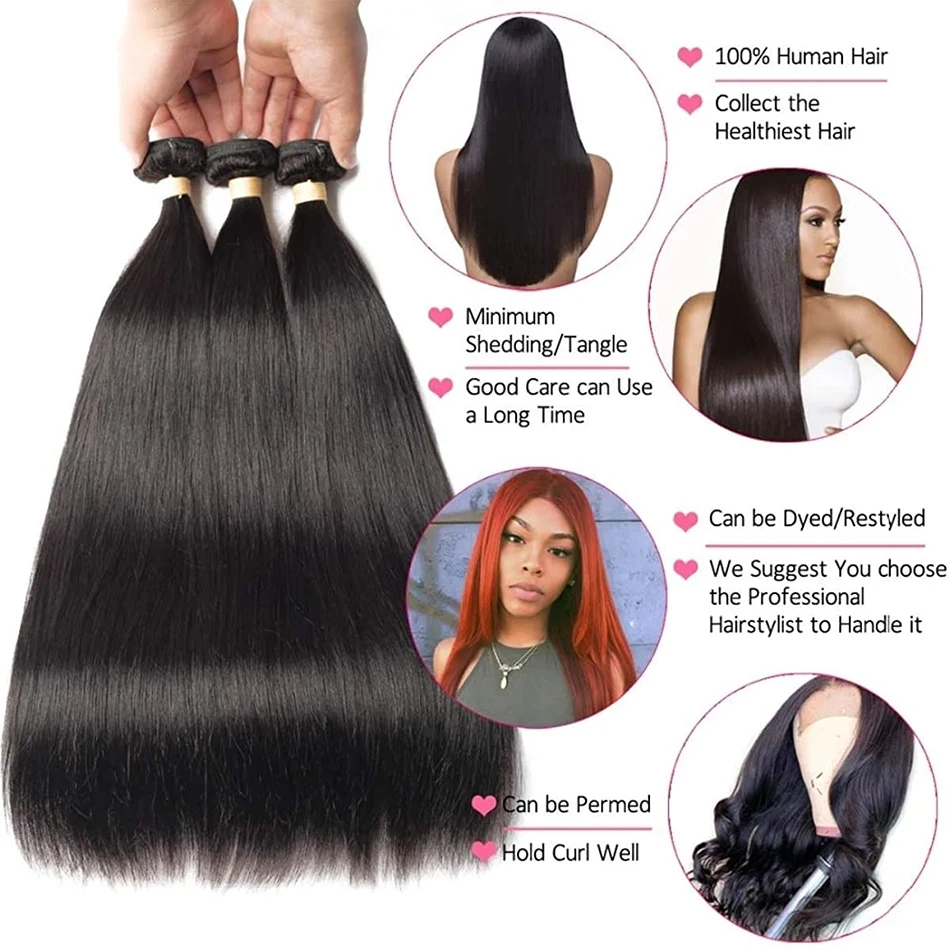 มัดผมตรงกระดูก12A 100% แบบบราซิลมัดเส้นผมมนุษย์แบบร้อยเป็นคลื่น1/3/4ชิ้นสีดำธรรมชาติ8-30 "เรมี่ผมต่อมนุษย์