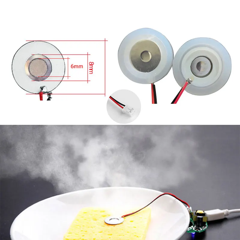 10 Chiếc Microporous Nguyên Tử Hóa 108 KHZ Máy Phun Sương Tạo Độ Ẩm Hương Thơm Khuếch Tán Phụ Kiện