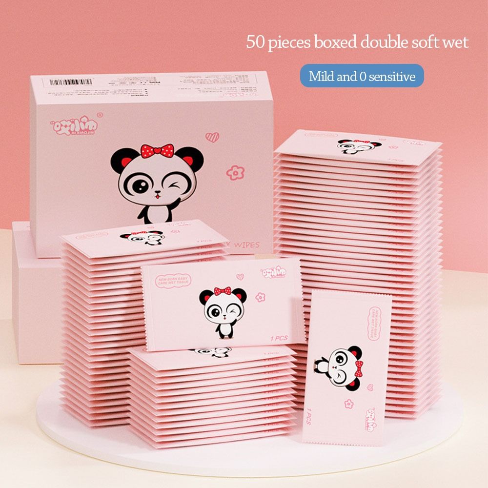 50 шт., детские влажные салфетки из нетканого материала