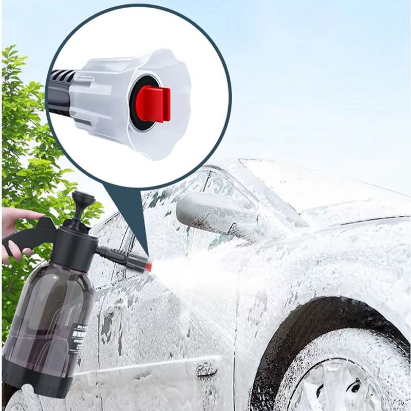 SEAMETAL 2L Handpomp Schuimsproeier Pneumatische wasmachine Schuim Sneeuwschuim Hogedruk wasstraat Spuitfles voor auto Huisreiniging