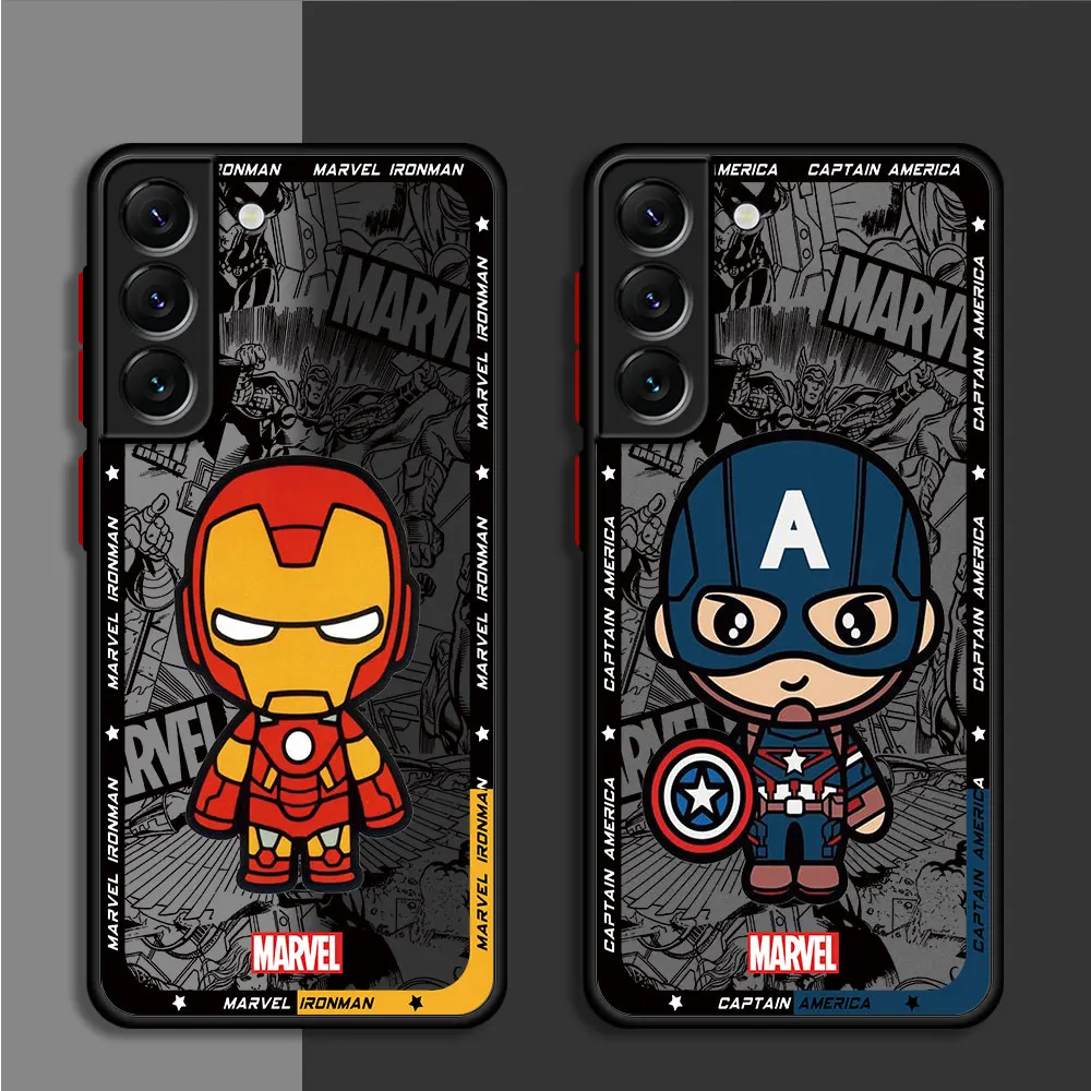 Чехол Cartoon Marvel Spiderman Groot для Samsung Galaxy A14 A24 A13 A73 A23 A53 A54 A34 A33 A72 A22 A52 5G A32 Soft Cover