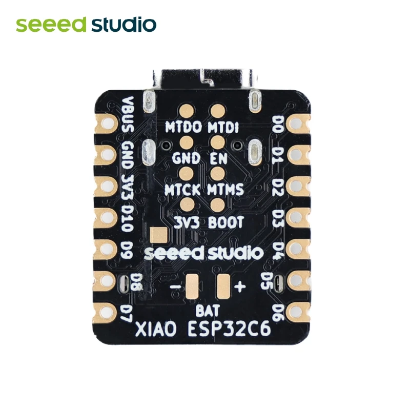 Seeed Studio XIAO ESP32C6-2,4 GHz WiFi 6, Bluetooth 5.3, Zigbee Thread (802.15.4), ESP Rain Maker, AWS IoT, Microsoft Azure