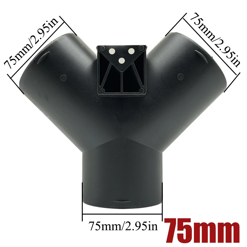 42mm 60mm 75mm 90mm duto de ventilação de ar do carro t peça y ramo conector de tubo divisor para webasto eberspaecher aquecedor de estacionamento diesel