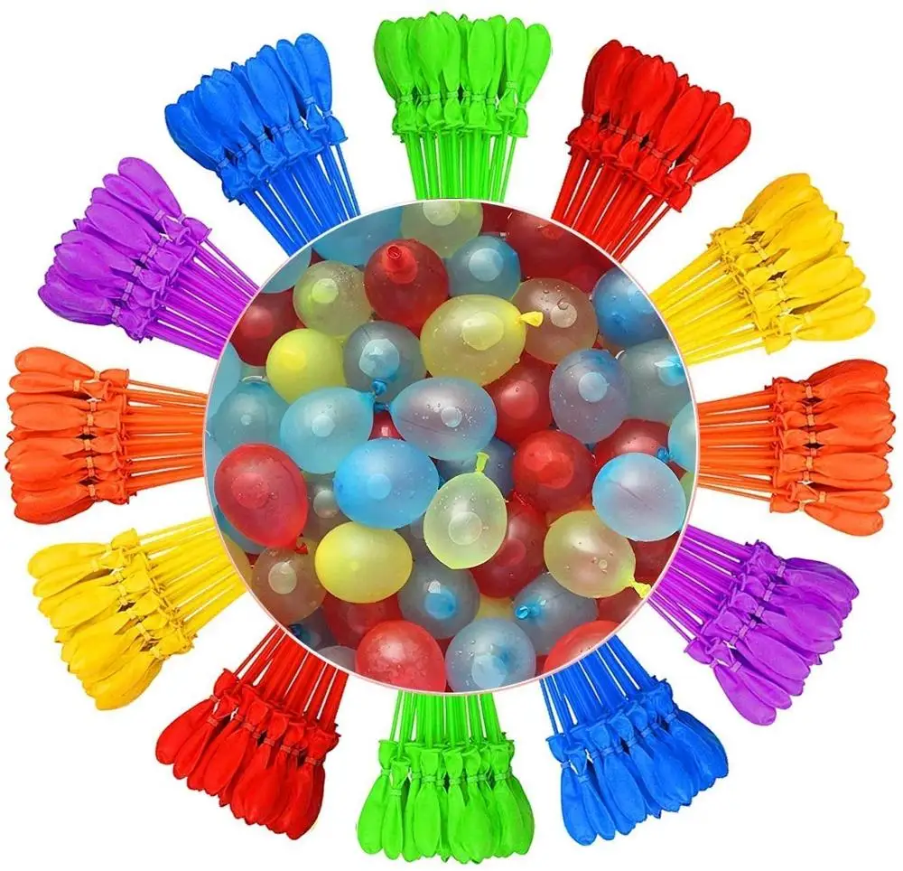 Balão de bombas d'água para crianças, enchimento incrível, suprimentos para jogos de água, brinquedo de praia infantil, festa de verão 111 unid