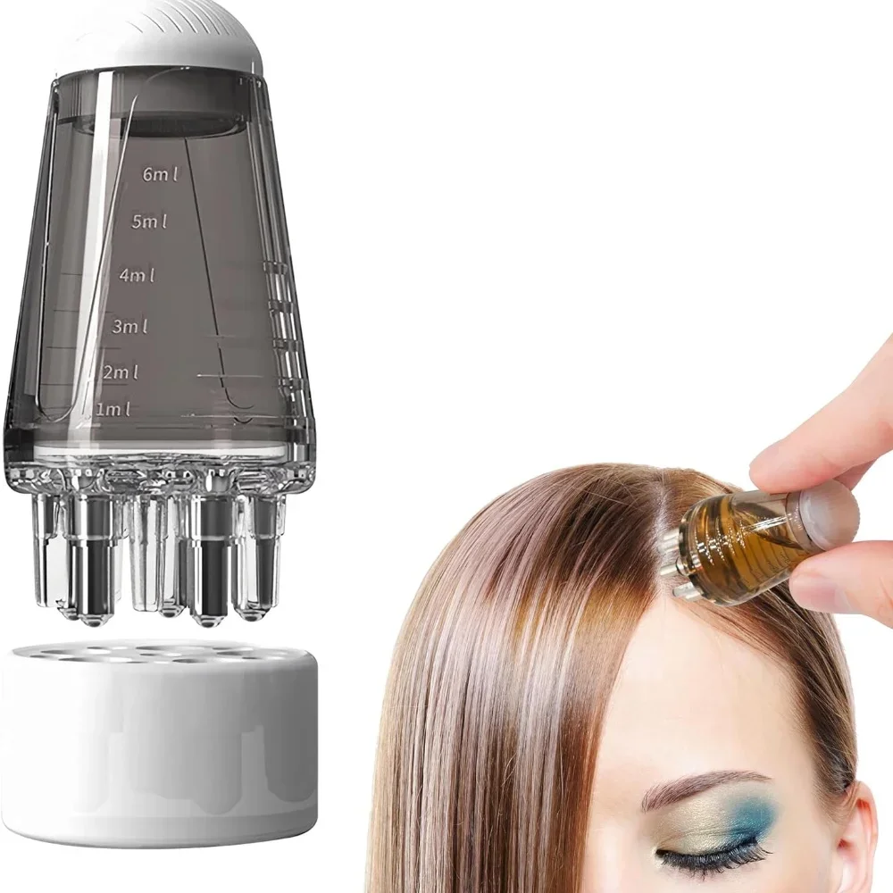 6ml Scalp Applicator MINI หัวนวดลูกกลิ้งแปรงผมน้ํามันหอมระเหยยา Liquid Applicator นวดหวี
