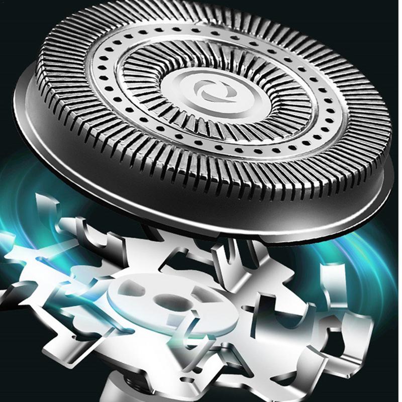 Small Electric Shaver Travel-Sized Beard Trimmer with Digital Display Face Shaving Kit Rechargeable Face Shaver for Dad