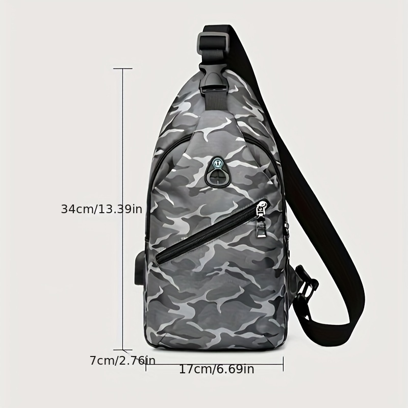 Bolsa de peito tipo estilingue estilo rua para homens e mulheres, bolsa de ombro elegante para deslocamento diário