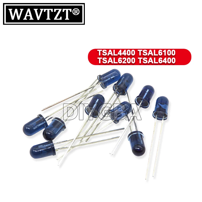 20PCS TSAL4400 TSAL6100 TSAL6200 TSAL6400 940nm 2pin Tubo di emissione a infrarossi Diodo Emettitore 3mm 5mm 4400 6100 6200 6400