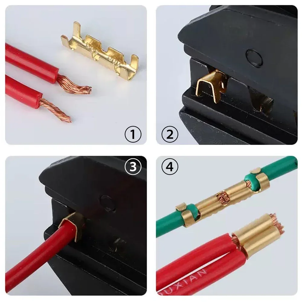 100 Sets U-Shaped Electrical Wire Connectors Set Crimp Terminals Block for Wiring Cable Lock Heat Shrink Tube Kits