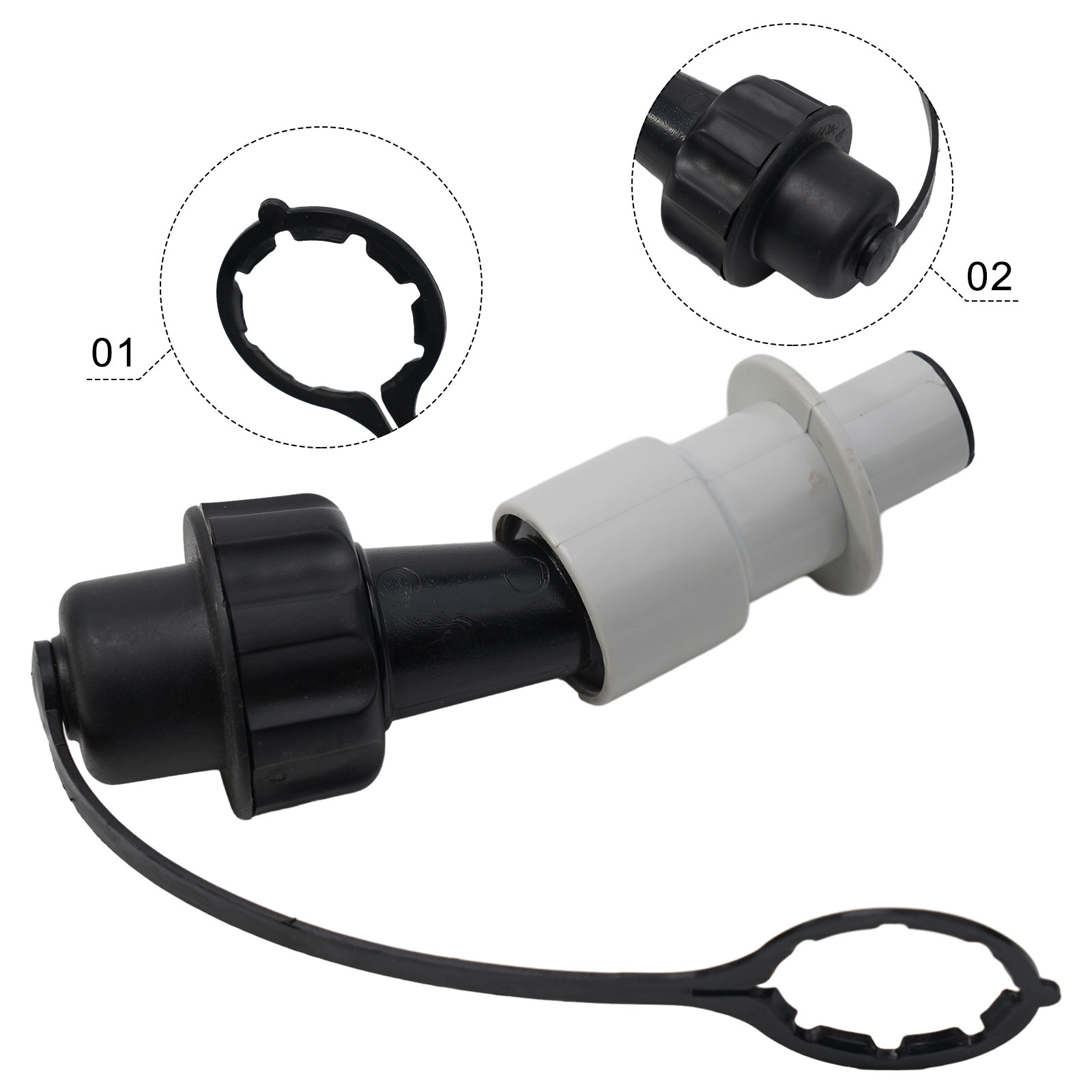 Chain Oil Filling System 0000 890 5004 Plastic Replacement For STIHL Chainsaws Chain Refueling System