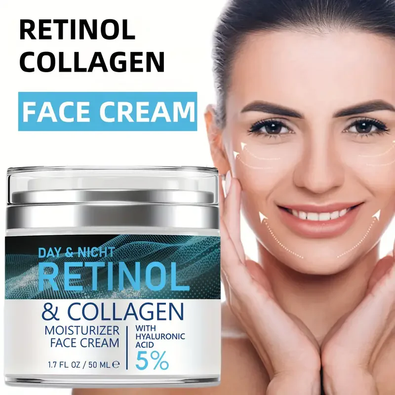 ENVISHA Face Skin Care Retinol Collagen Cream Anti-aging Wrinkle Deep Hydration Moisturizing Skin Health Whitening Exfoliation