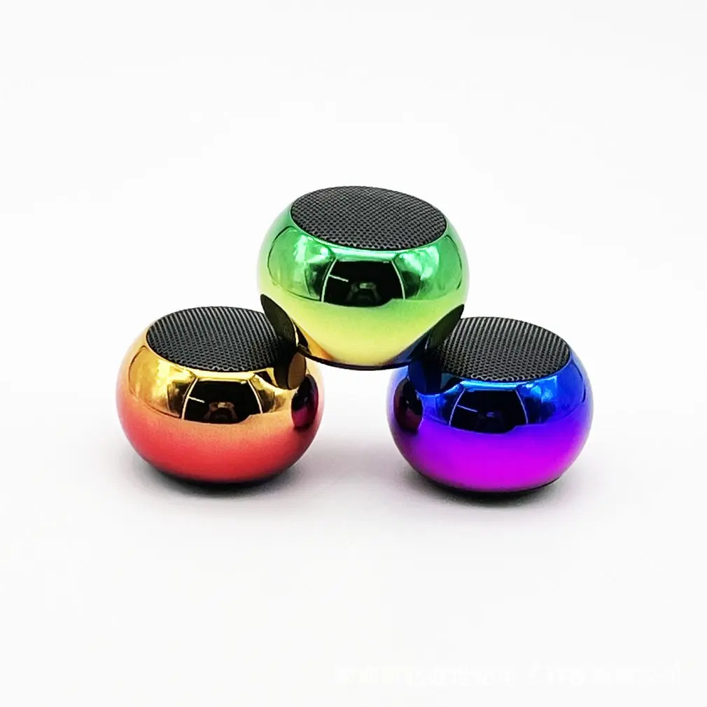 Alto-falante sem fio bluetooth portátil pequena arma de aço metal pesado estéreo surround subwoofer ao ar livre mini alto-falante bluetooth pequeno