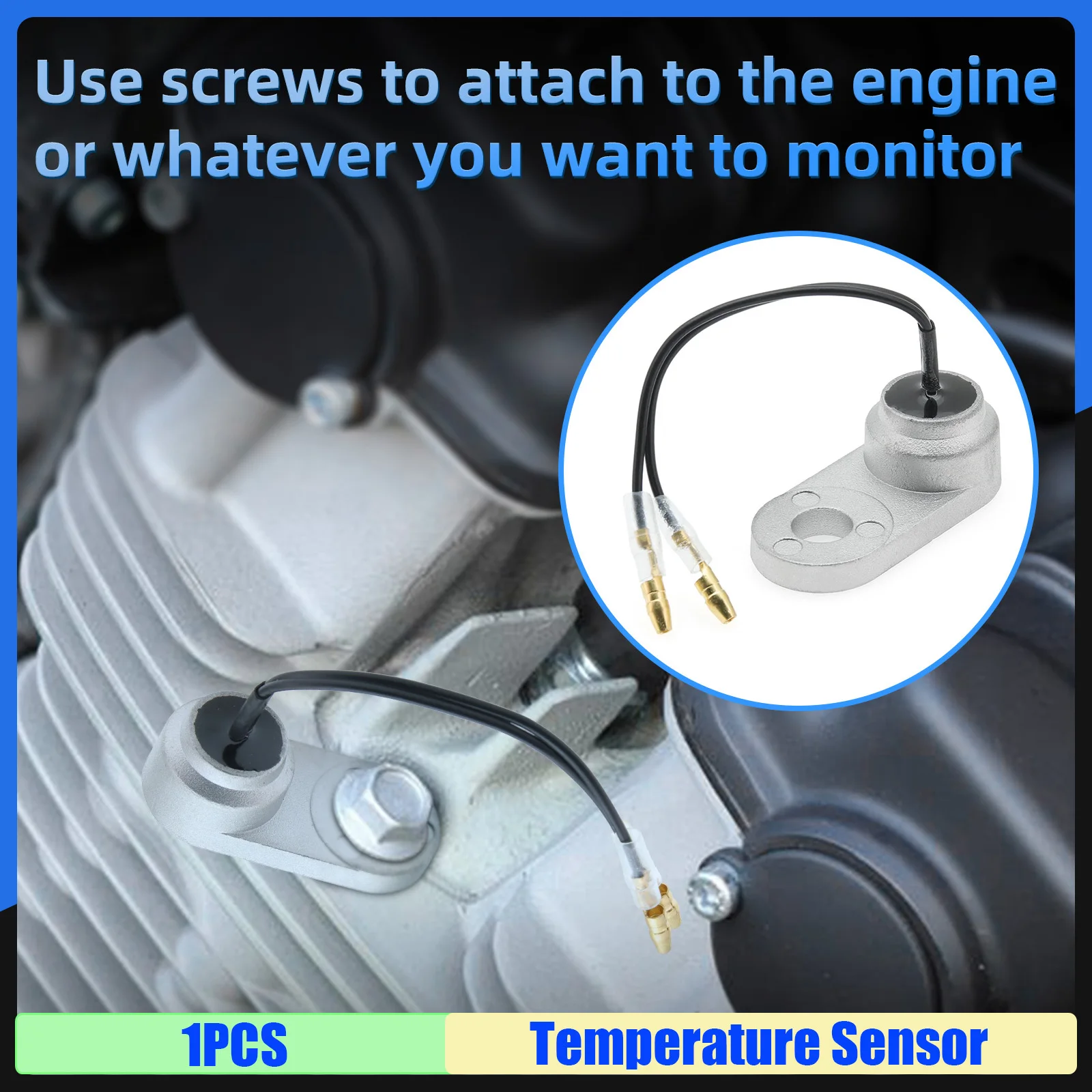 1PCS Engine Temperature Sensor 40-100℃ Coolant Temp Sensor for Diesel Gasoline Engine Generator Origin Electric Sensor Custom