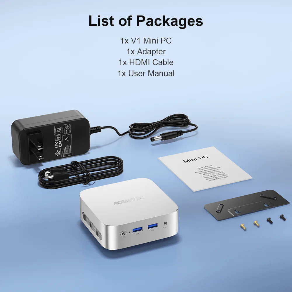 ACEMAGIC N150 Vista Mini PC V1 Twin Lake N150(Beat N100/N95, up to 3.6GHz) 16GB DDR4 RAM 512 SSD Mini Computers 11 Pro Desktop