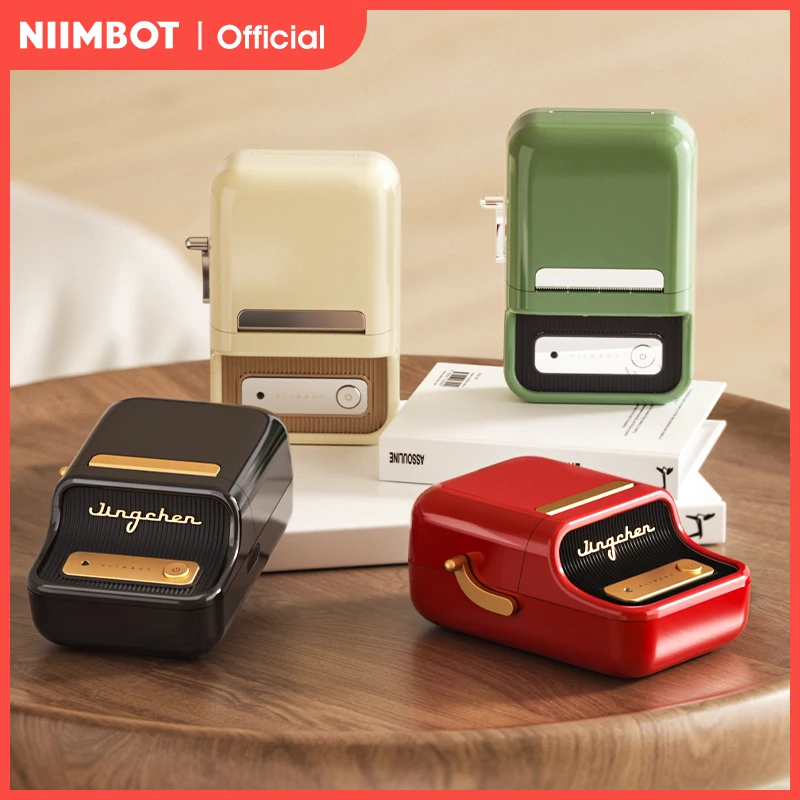 NiiMbot B21 Mini thermische printer Draadloze barcodelabelmaker Bluetooth draagbare zelfklevende labelprinters voor kantoorcommercieel