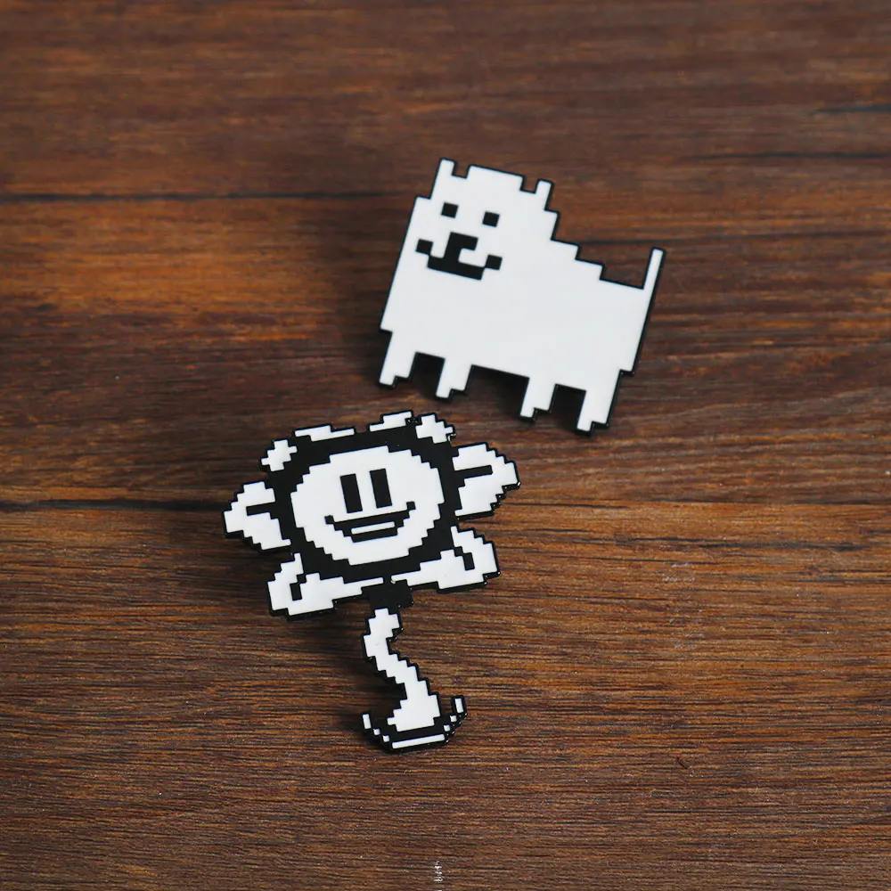 Spille smaltate Sans Undertale Spille da gioco personalizzate Distintivi da bavero Regalo di gioielli per cartoni animati per bambini Amici