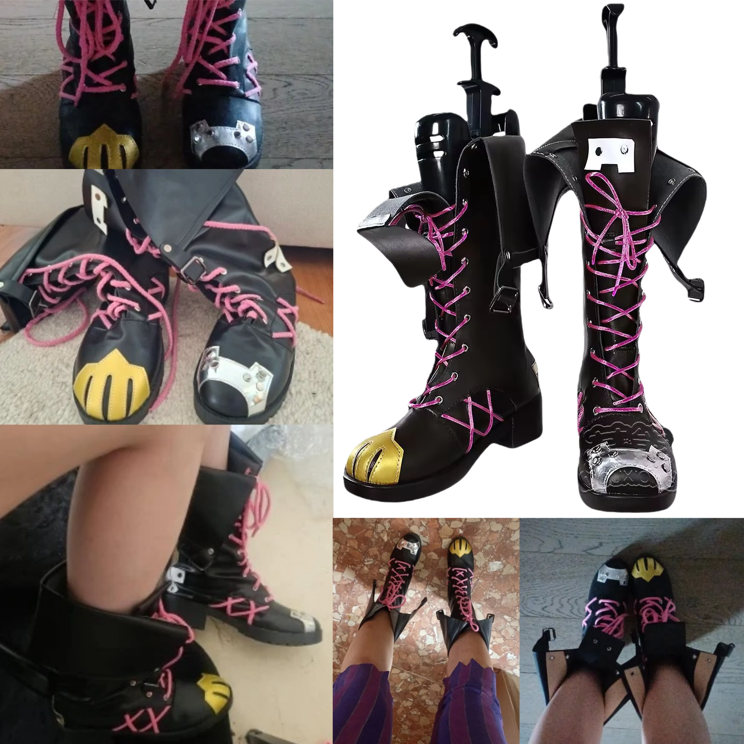 Arcane Jinx Сапоги для косплея Реквизит Обувь Аксессуары для вечеринки на Хэллоуин