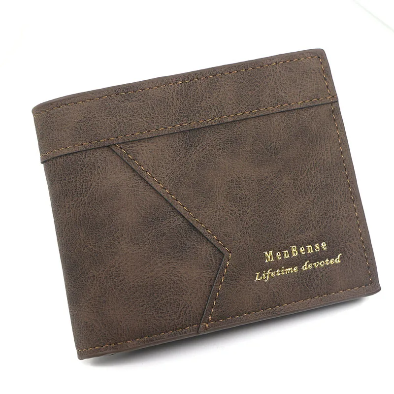 Men's Short PU Leather Large Capacity Wallet, Men's Short PU Leather Wallet, Multi-card Multi-function Card Bag,Durable