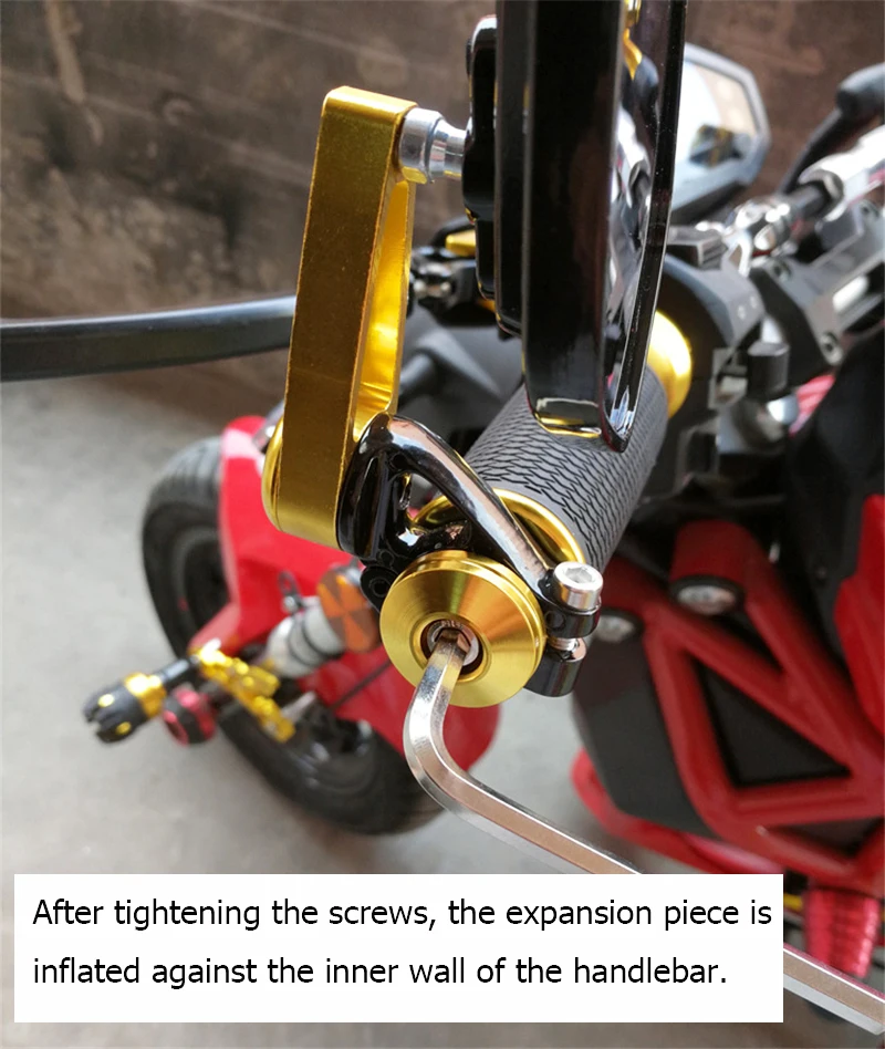 1 Paar 7/8 Zoll 22 mm Motorrad-Rückspiegel Universal Scooter Bar End Lenkerspiegel Rückspiegel Zubehör