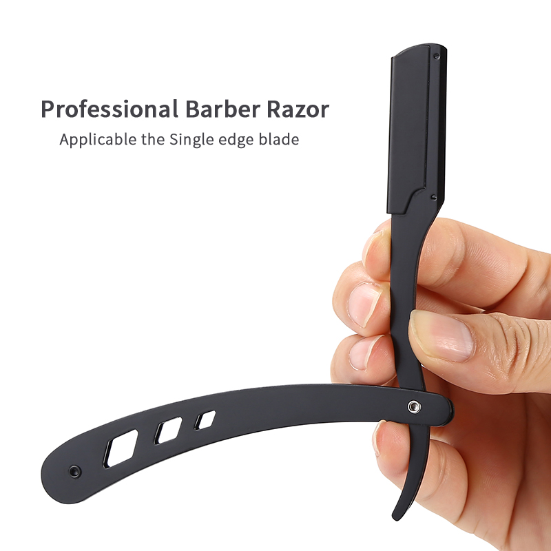 New Professional Hairdresser Shaver Men's Barber Razor Haircut Tools Metal Stainless Steel Universal Single-edged Blade