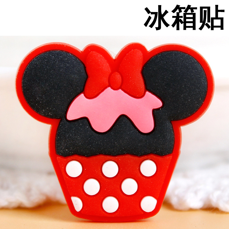 Disney Mickey Minnie Silicone Fridge Magnet Home Decore Mini Refrigerator Home Decoration Sticker Magnets For Fridge Souvenir