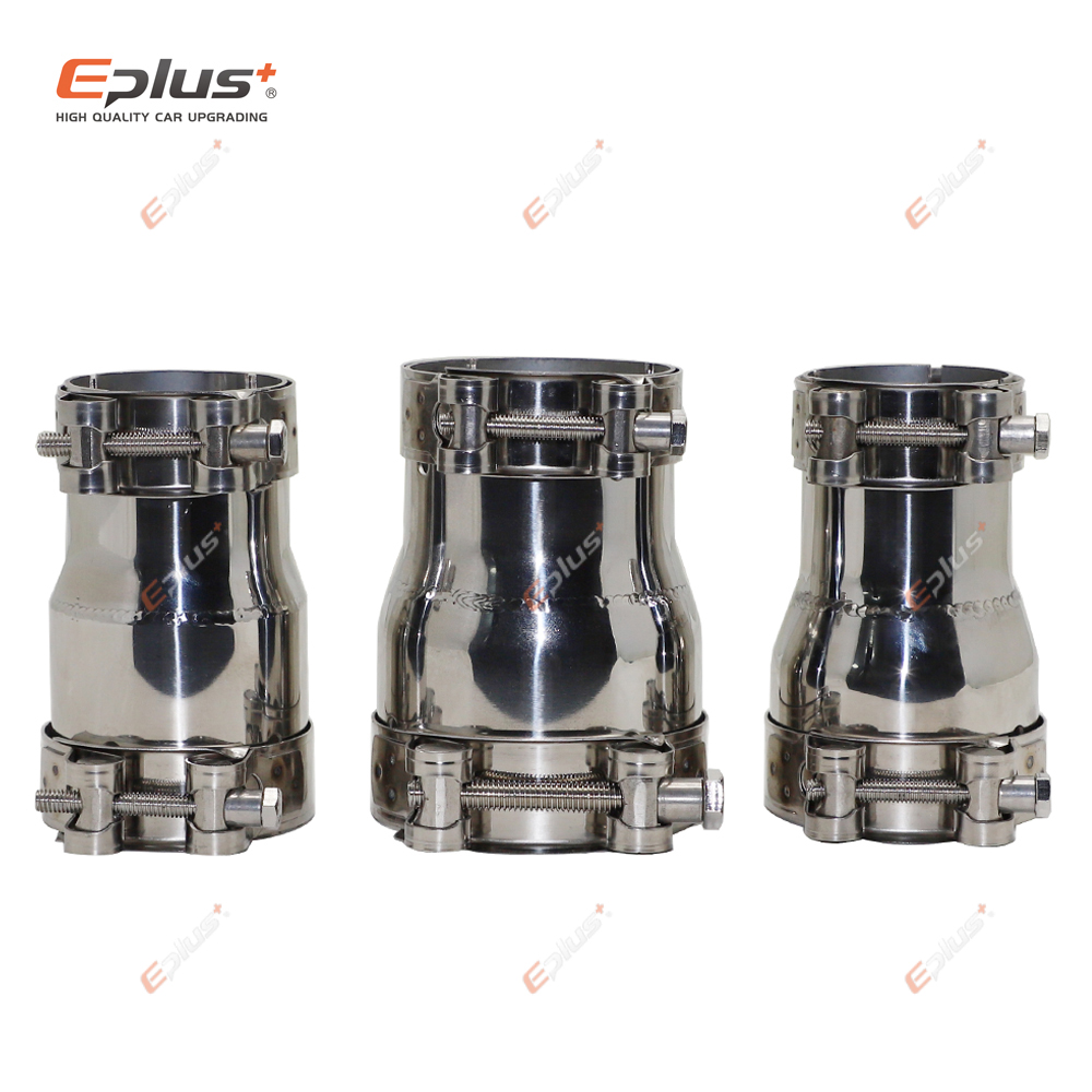 Eplus Universal Auto Motorrad Zubehör Edelstahl Auspuffrohr Reduzierstück Adapter Auspuff Schalldämpfer Pipeline Geschweißtes Rohr