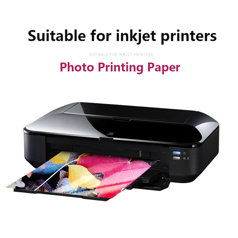 20 feuilles de papier Photo brillant 5R/A4, papier d'impression Photo pour imprimante à jet d'encre, papier photographique Double face pour imprimantes d'encre à colorant