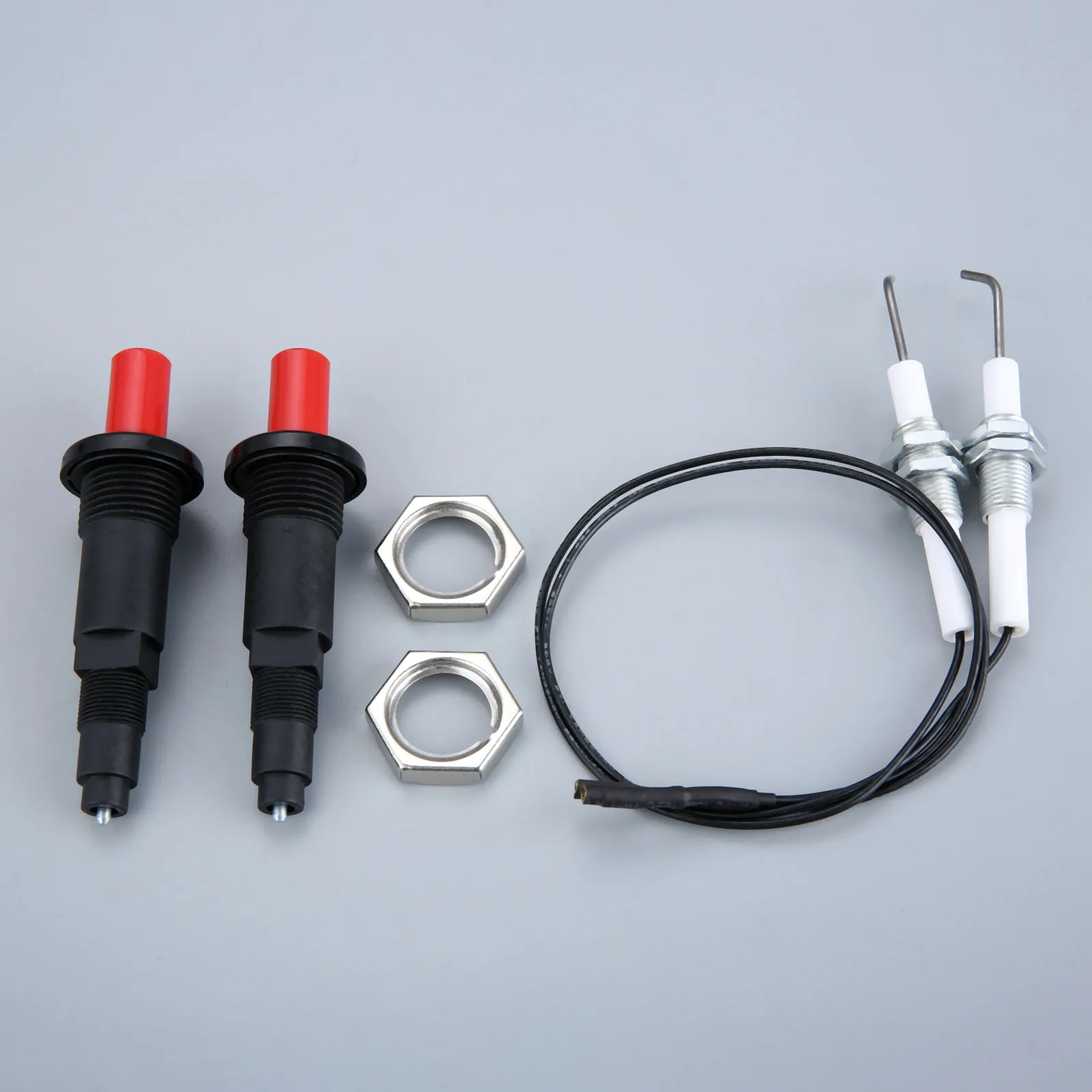 2 Bộ Dụng Cụ Piezo IC Đánh Tia Lửa Điện Bộ Nút Nhấn IC Đánh Tia Lửa Điện Bộ Máy Phát Điện Piezo Khí Phi Công Ignitor Có Ren M10x1 Phù Hợp Với lò Nướng Gas