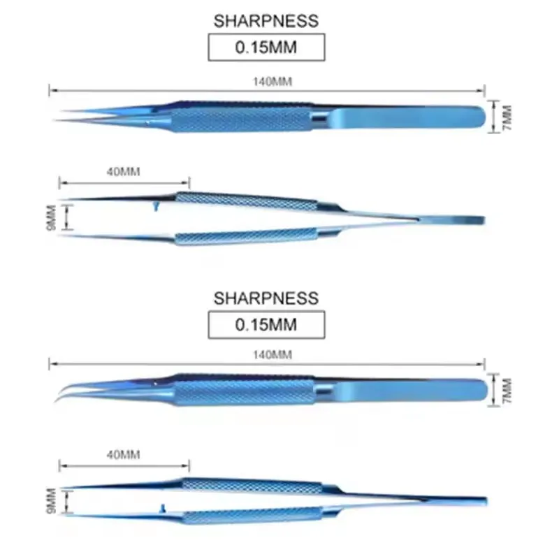 Precision Titanium Alloy แหนบซ่อมมืออาชีพลายนิ้วมือ Fly Line โทรศัพท์เมนบอร์ด Antimagnetic Electronics Forceps
