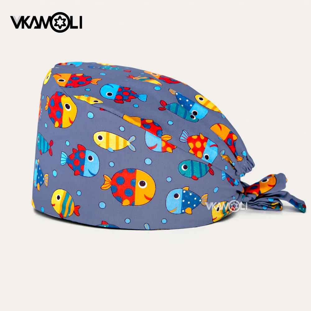 ユニセックス綿100% 医療用ピル,看護師または医師のための歯科医院の帽子