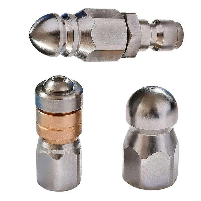 Boquilla rociadora de alta presión con chorro de agua CleanSewer Diseño duradero JetNozzle Conector rápido de 1/4 pulgadas