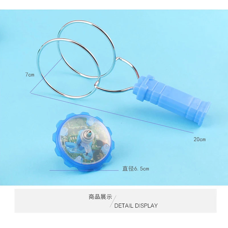 LED Magic Magnetic Orbit SPINNING TOP ของเล่น Creative Hand Cranked สี Luminous SPINNING ของเล่นเด็กของขวัญวันเกิด