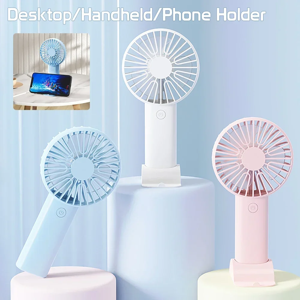 Lindo Mini ventilador portátil ventilador de mano ligero práctico tamaño de bolsillo bajo ruido pequeño ventilador eléctrico regalo para estudiantes ventilador al aire libre 2025