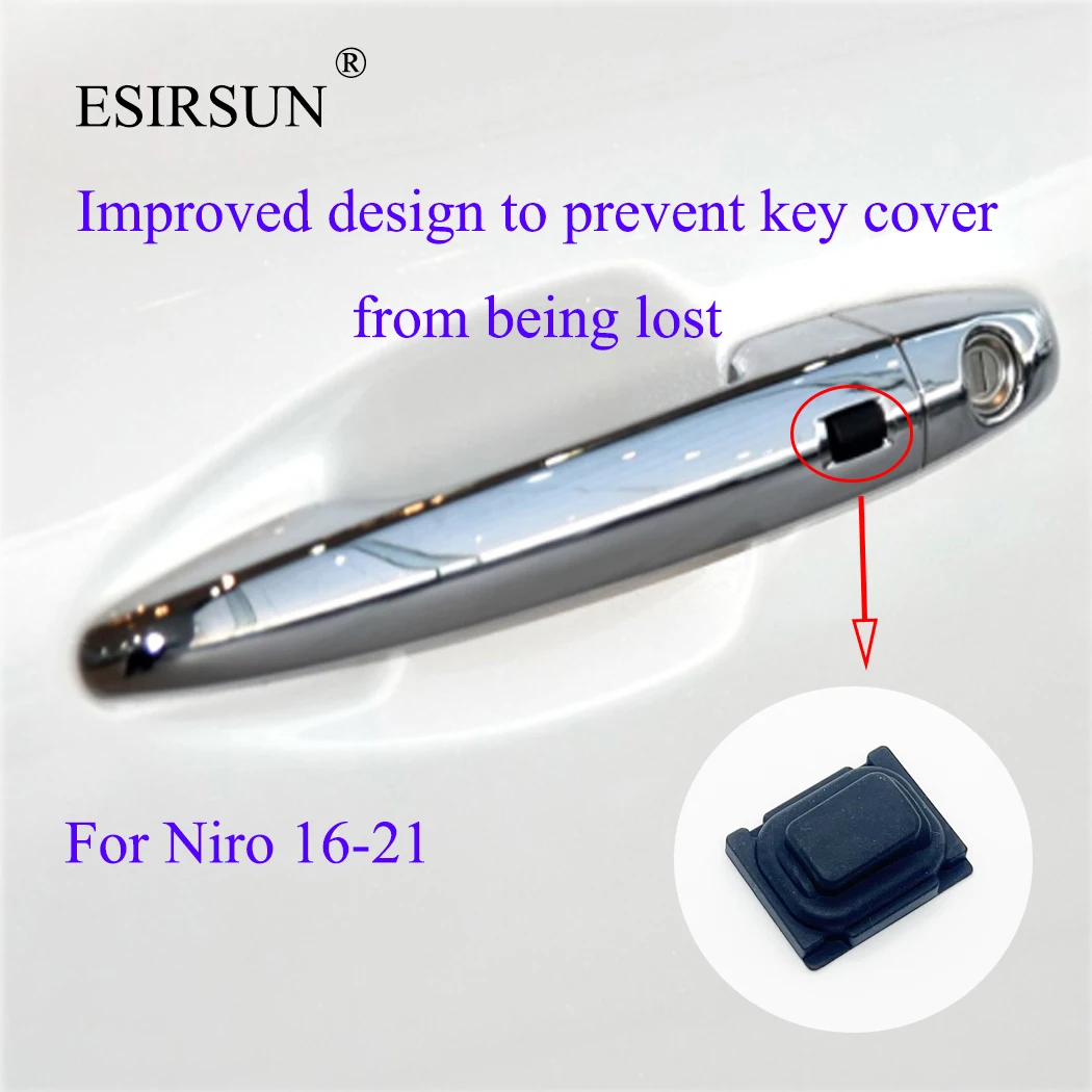 ESIRSUN Cửa Trước Bên Ngoài Cửa Tay Cầm Nhỏ Nút Bấm Bao Phù Hợp Cho Xe KIA NIRO 2016 2017 2018 2019 2020 2021,82651G5000
