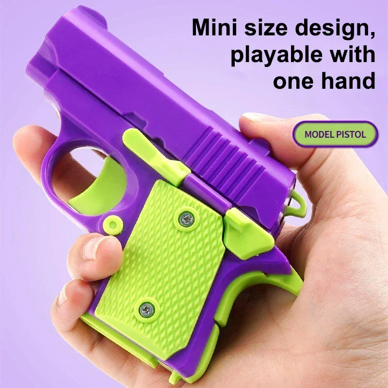 Mini 3D Zwaartekracht Afdrukken 1911 Kinderen Speelgoed Geweren Model Fidget Speelgoed voor Kinderen Volwassenen Stress Relief Speelgoed Kinderen Decompressie Gift
