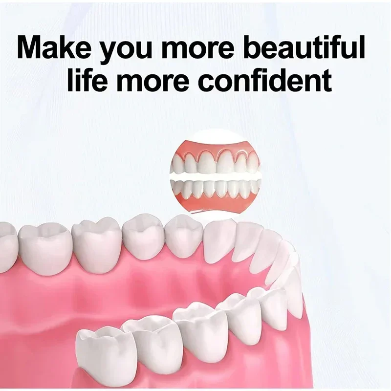 False Teeth Silicone Upper Lower Veneers Perfect Men Women Dental Patches Braces  Simulated Stickers for Teeth Orthodontic