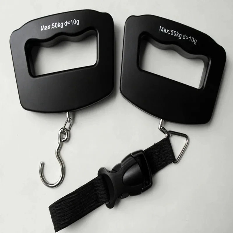 Báscula Digital para equipaje de 50kg/10g, Maleta portátil electrónica, pesa de viaje con retroiluminación, báscula electrónica para colgar en viajes