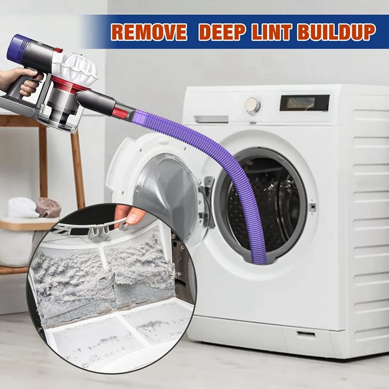 HOT! Dryer Vent Cleaner Kit For Dyson V7 V8 V10 V11 V15 Vacuum Hose Attachment Lint Remover For Efficient Cleaning Easy Install