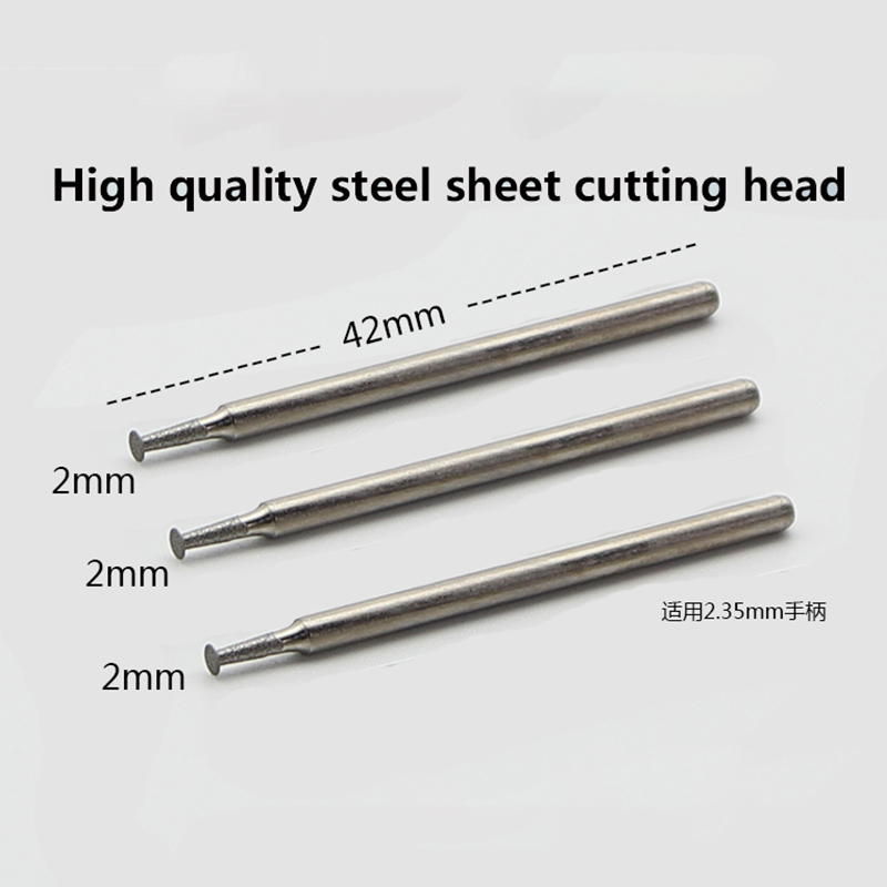 3PCS/Set Emery grinding head Tip 1mm/2mm/3mm/4mm/5mm Cutting Drill bit for 2.35mm Polishing pen Screw cutting IC chip grinding
