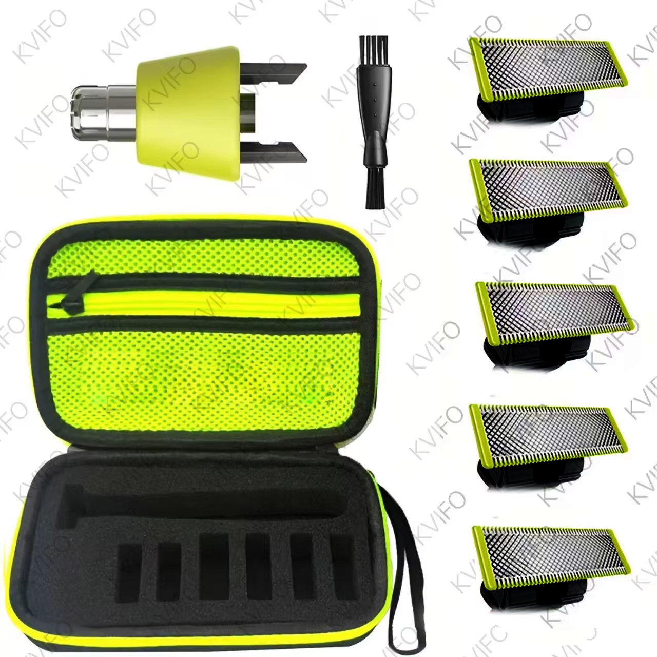 KVIFO 1-10 Uds recortador de pelo de nariz recortadores de cejas y orejas de acero inoxidable para una hoja Pro QP6530/QP6510/QP6520